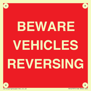 BEWARE VEHICLES REVERSING